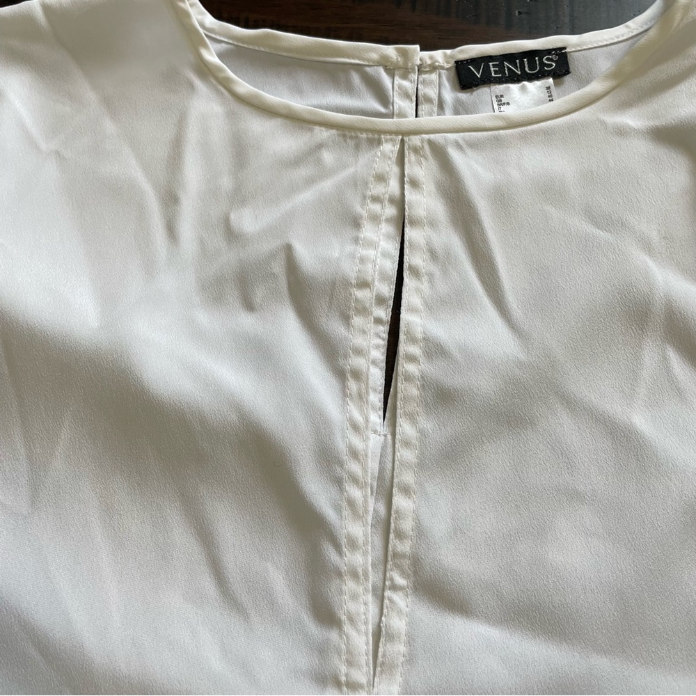 Venus Long Sleeve White Blouse - Picture 7 of 12
